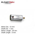 12x26mm Brushed Motors 12000kv 1S (short Shaft)